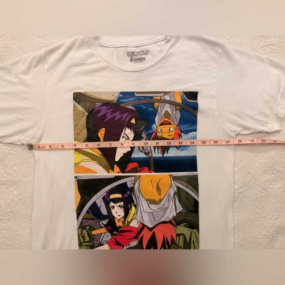 Cowboy Bebop Ed and Faye Scene From Anime Colorful Graphic White Tee Size Small - Picture 4 of 6